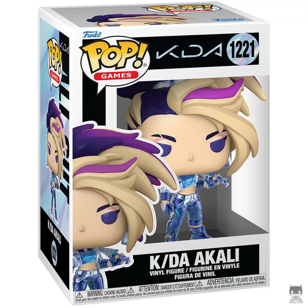 K/DA Akali Funko Pop! figure in its box