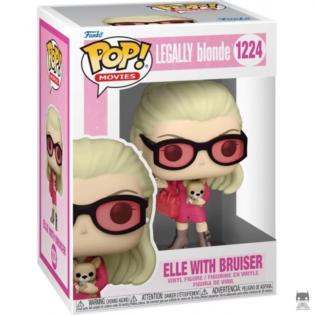 Elle with Bruiser Funko Pop! figure in its box