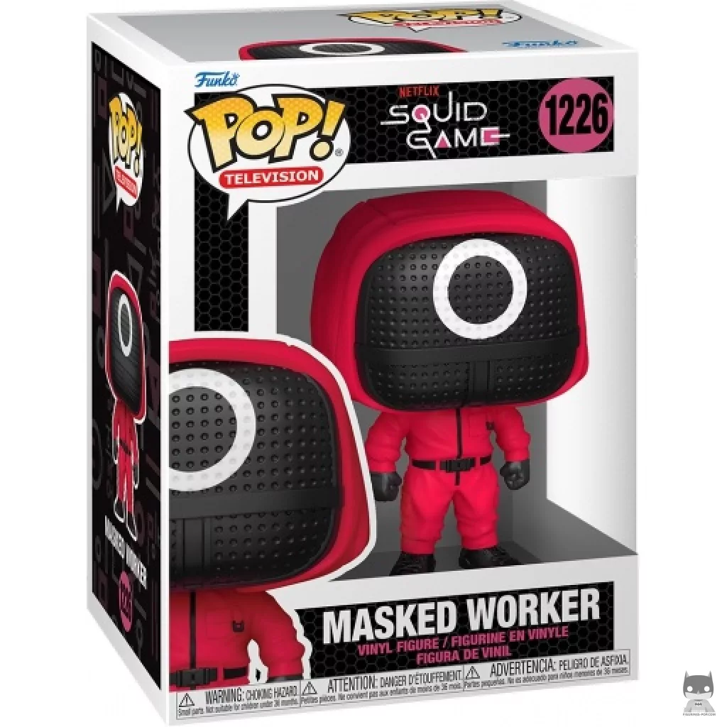 Red Soldier with Circle Mask Funko Pop! figure in its box