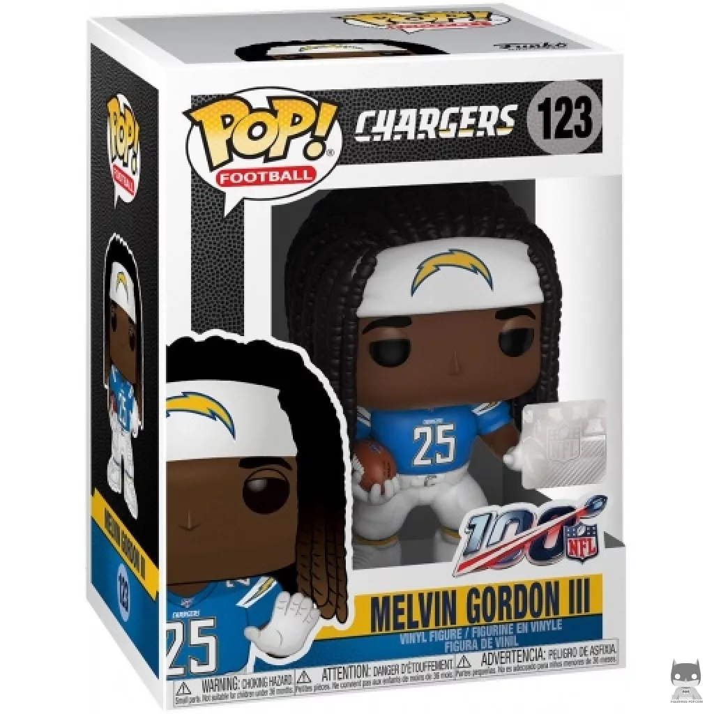 Melvin Gordon Funko Pop! figure in its box
