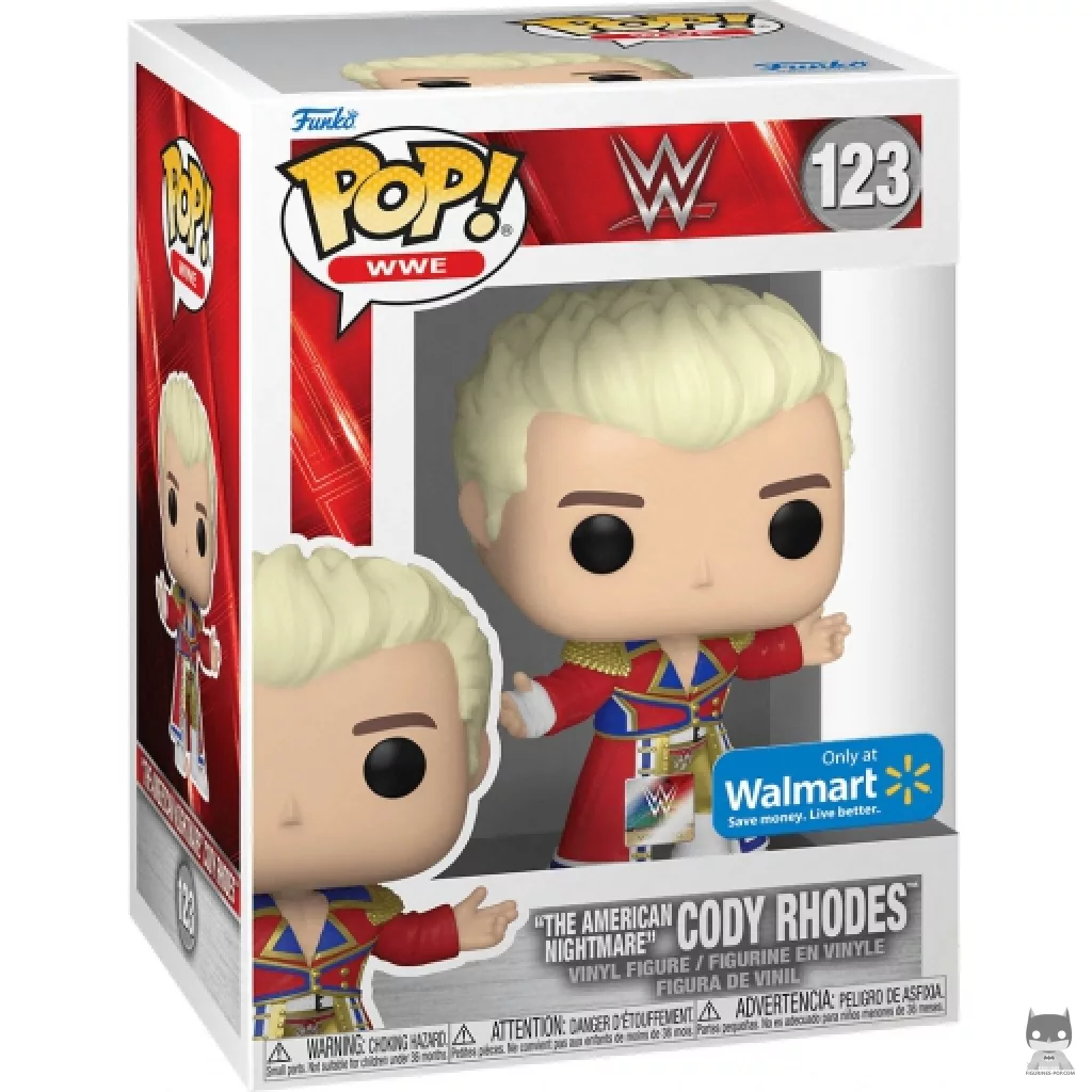 The American Nightmare Cody Rhodes Funko Pop! figure in its box