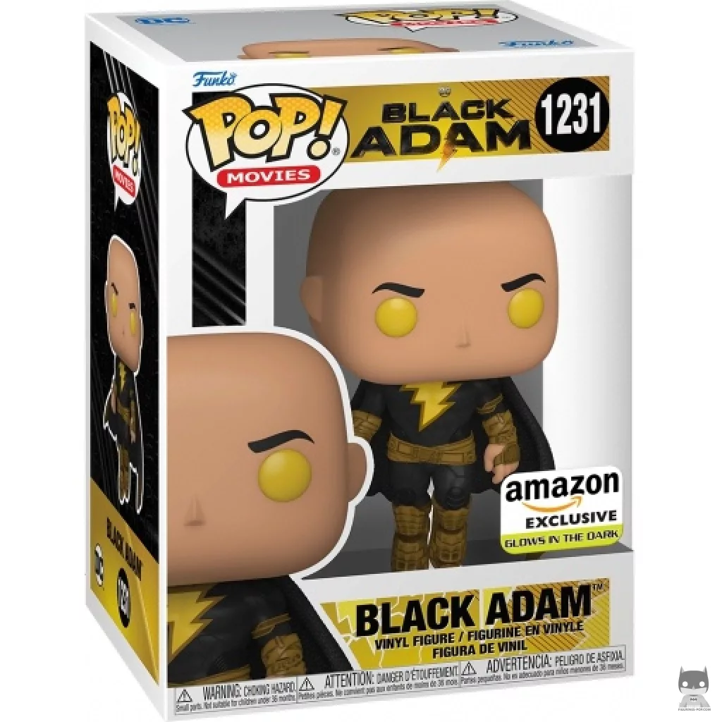 Black Adam (Glow in the Dark) Funko Pop! figure in its box