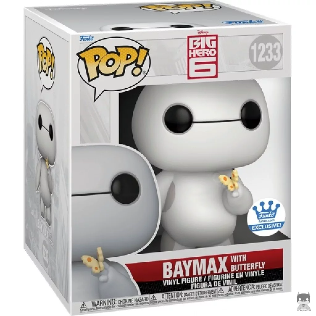 Baymax with Butterfly (Supersized) Funko Pop! figure in its box