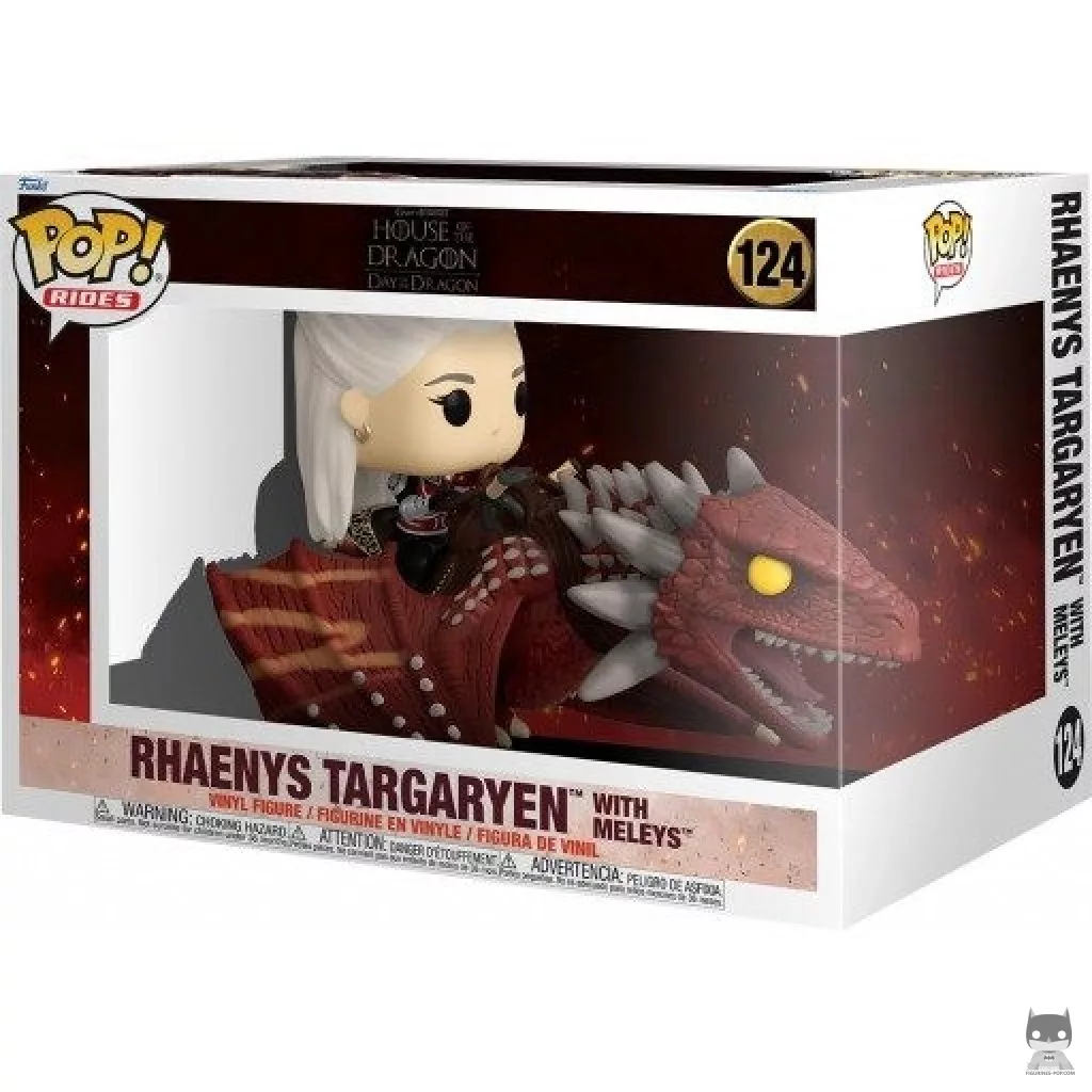Rhaenys Targaryen with Meleys Funko Pop! figure in its box
