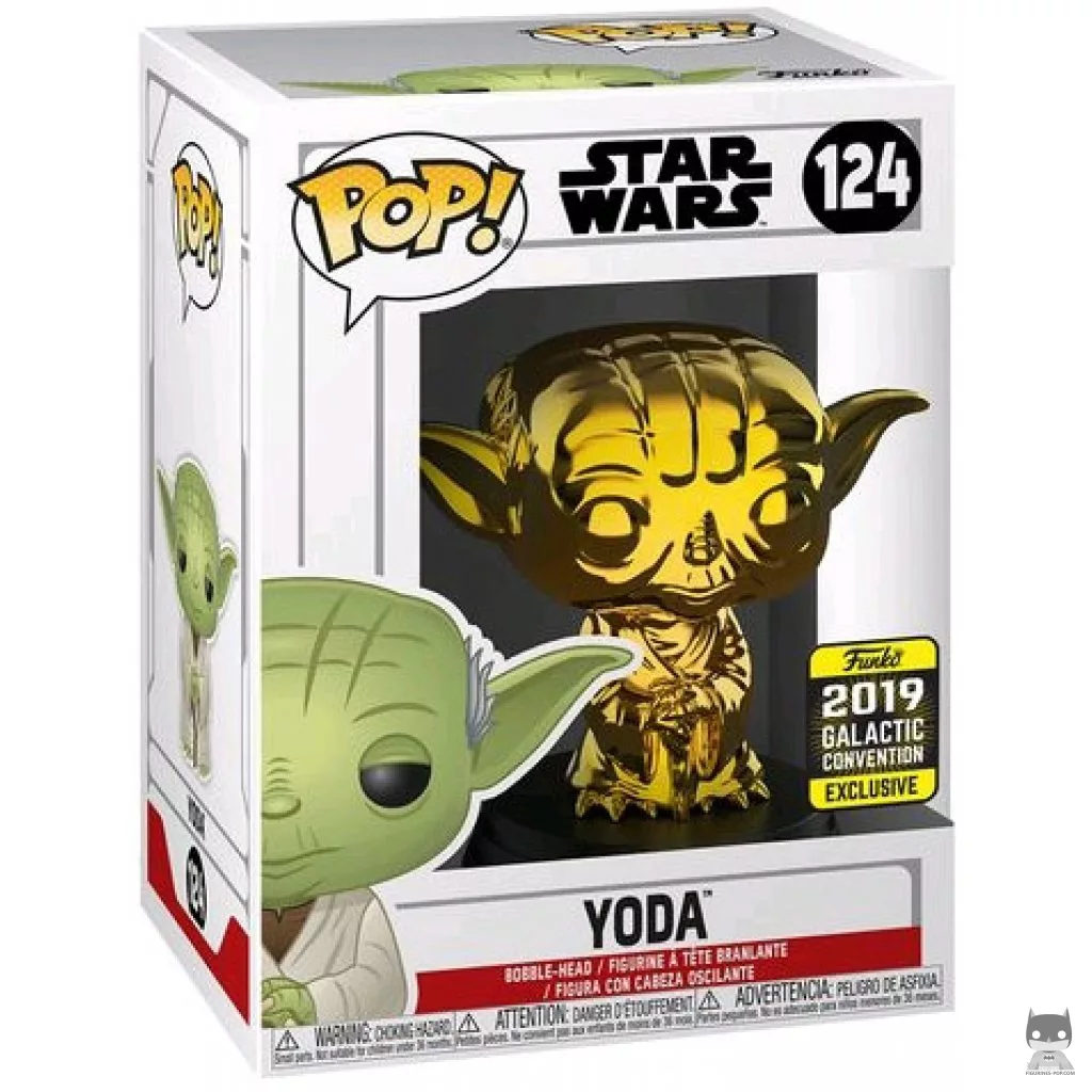 Yoda (Gold) Funko Pop! figure in its box