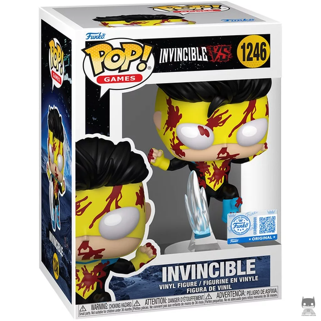 Invincible (flying kick & Bloody) Funko Pop! figure in its box