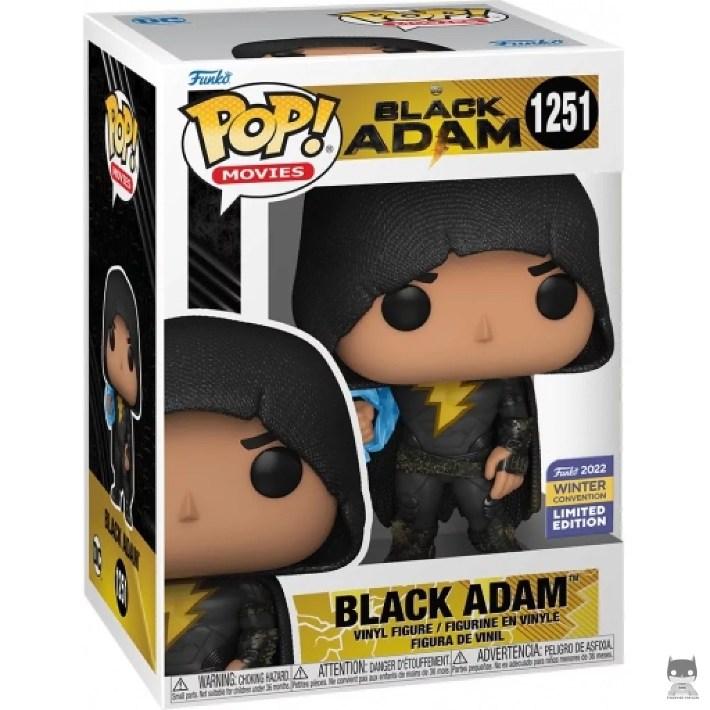 Black Adam with Cloak Funko Pop! figure in its box