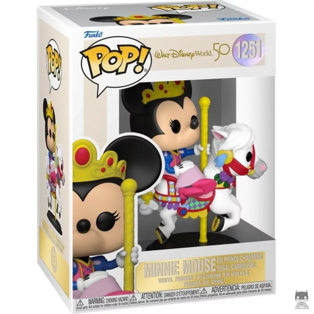 Minnie Mouse on Prince Charming Regal Carrousel Funko Pop! figure in its box