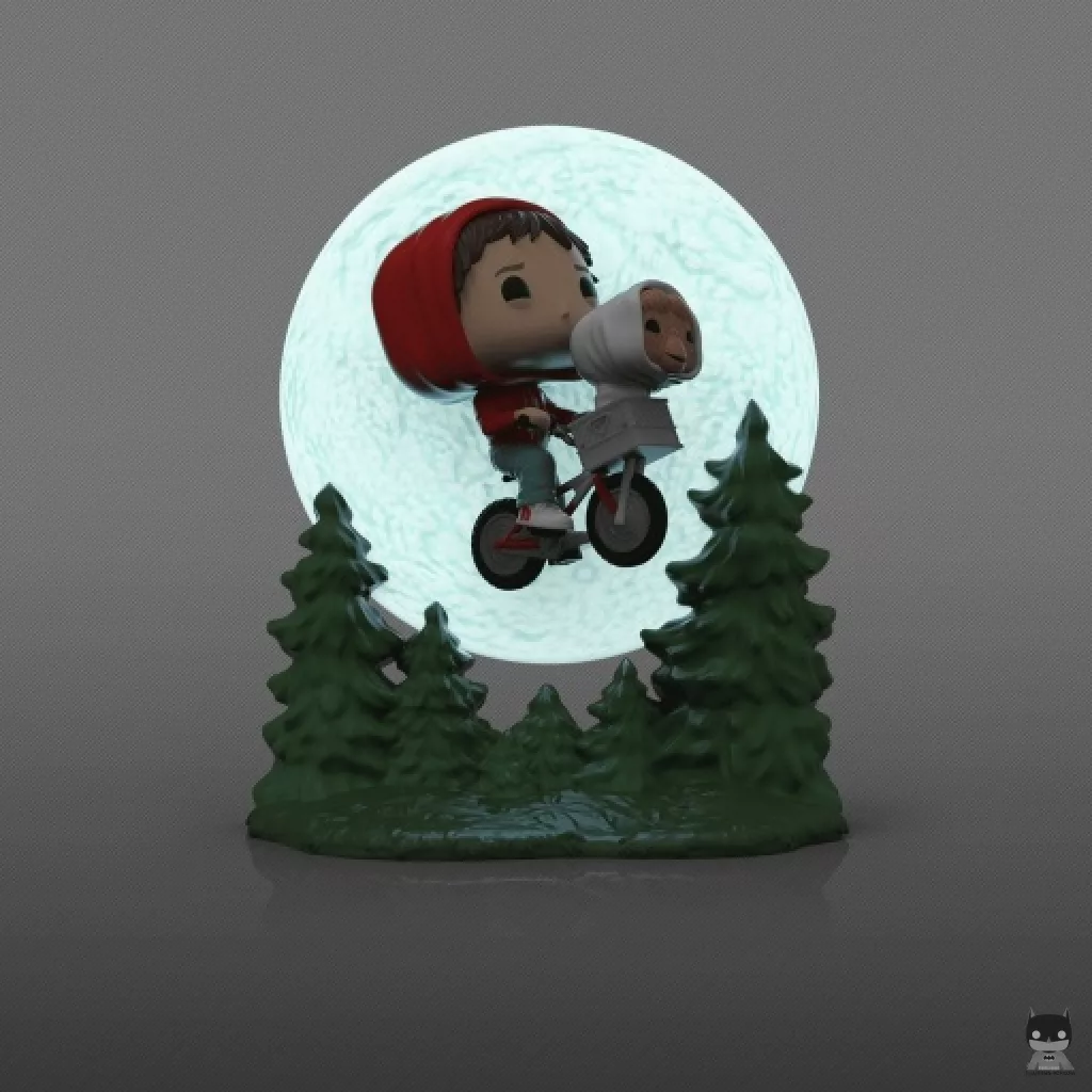 Elliott & E.T. Bike Flying (Glow in the Dark) Funko Pop! figure (E.T. the extra-terrestrial)