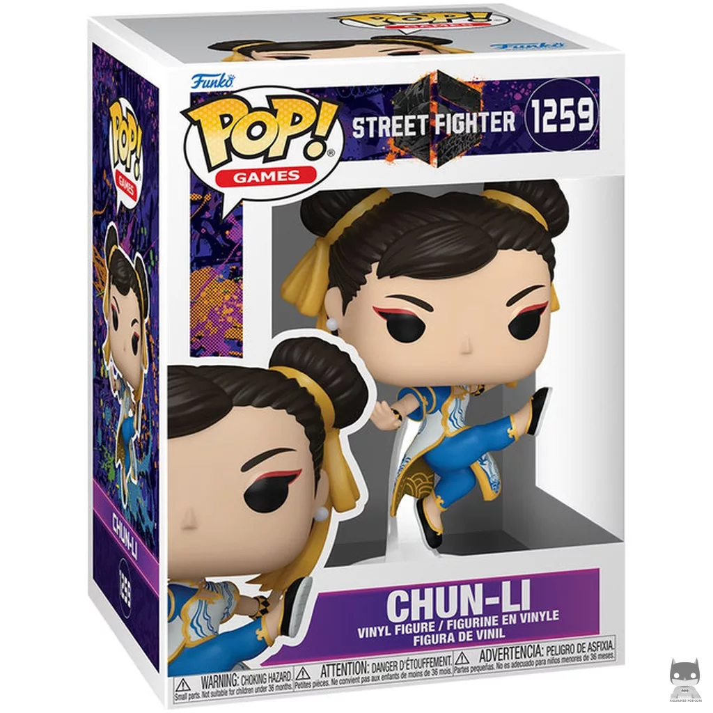 Chun-Li Funko Pop! figure in its box