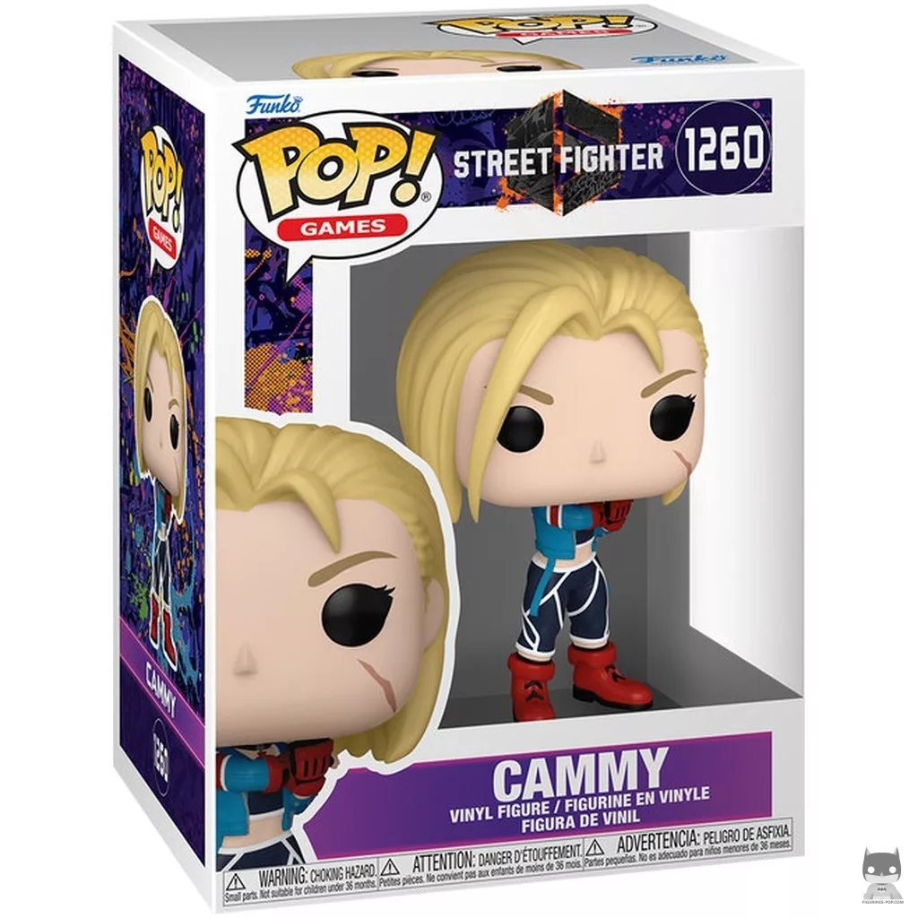Cammy Funko Pop! figure in its box