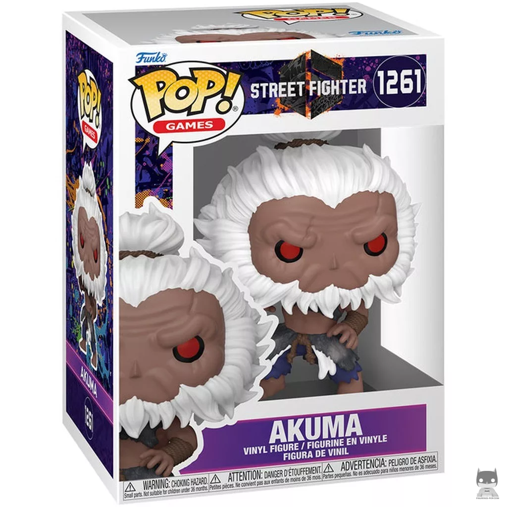 Akuma Funko Pop! figure in its box