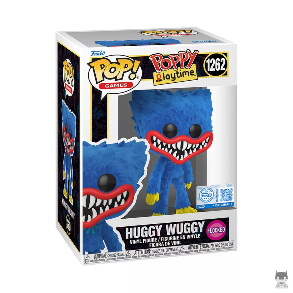Huggy Wuggy (Flocked) Funko Pop! figure in its box