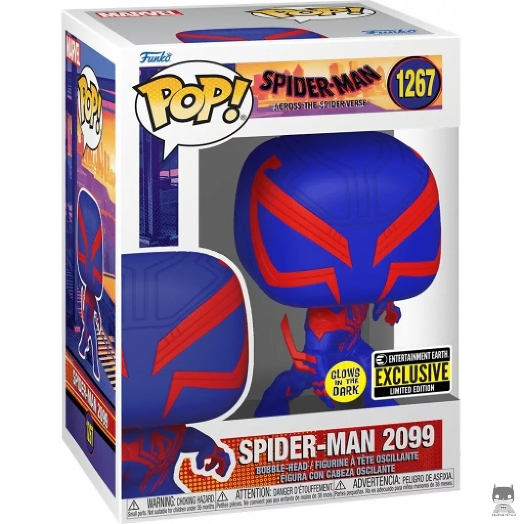 Spider-Man 2099 (Glow in the Dark) Funko Pop! figure in its box