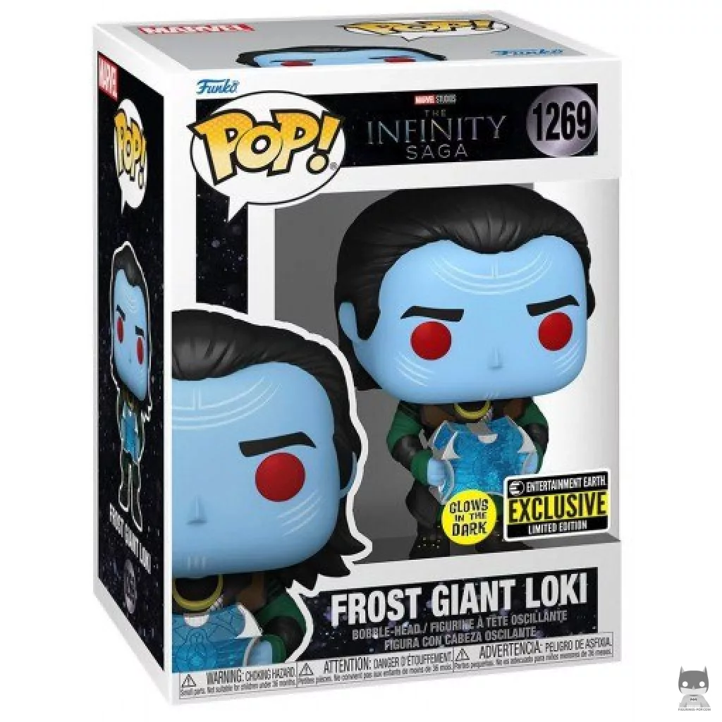 Frost Giant Loki (Glow in the Dark) Funko Pop! figure in its box