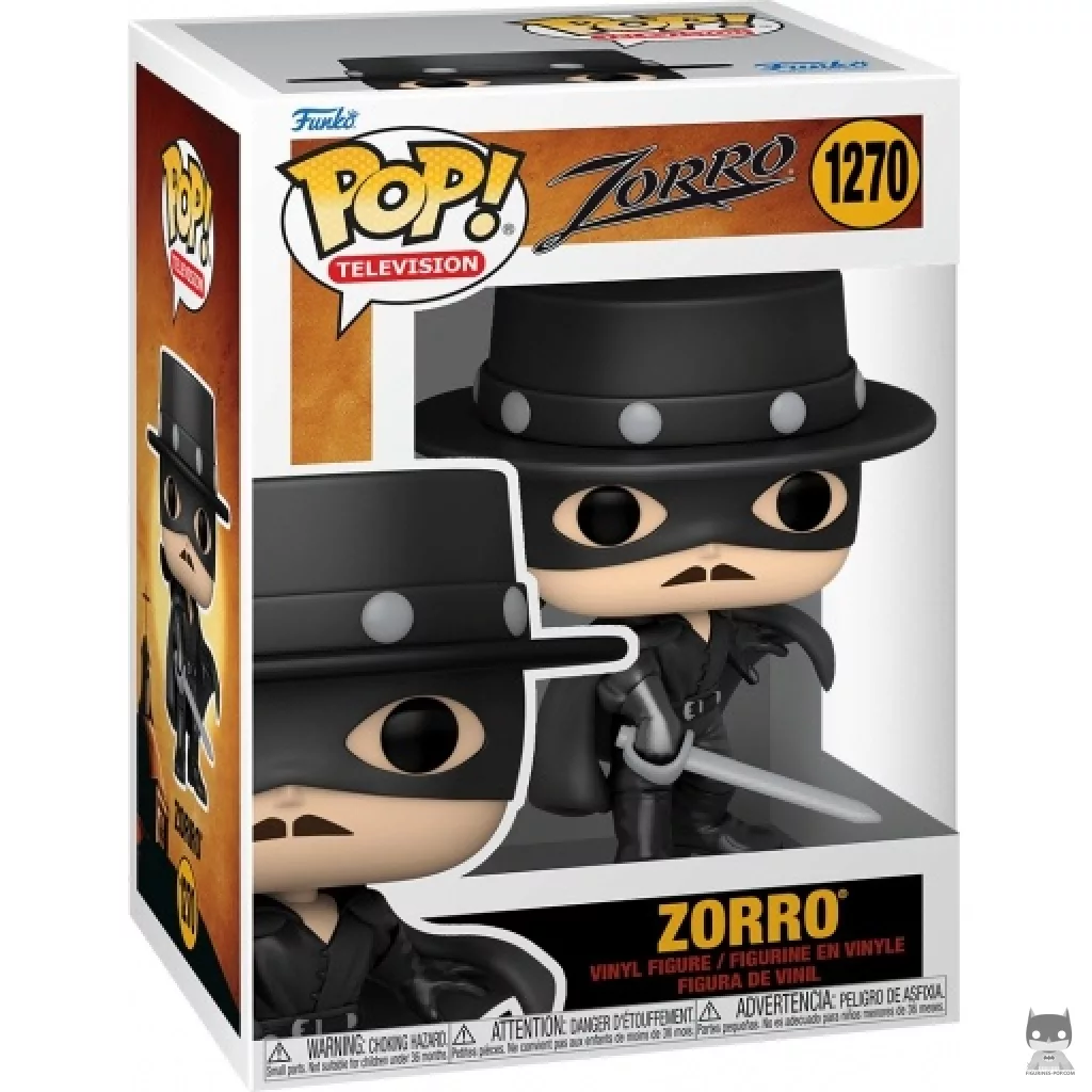 Zorro Funko Pop! figure in its box
