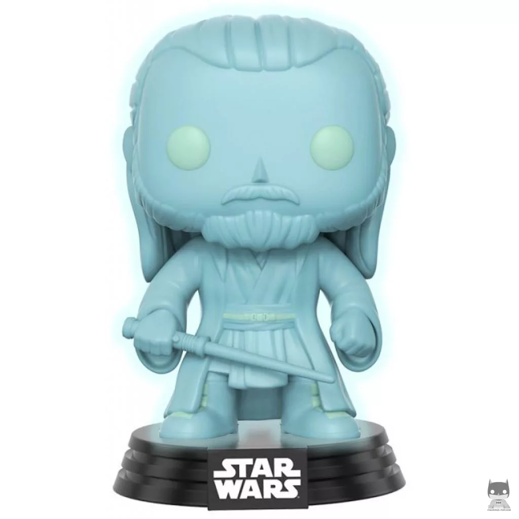 Holographic Qui Gon Jinn Funko Pop! figure (Star Wars: Episode VII, The Force Awakens)