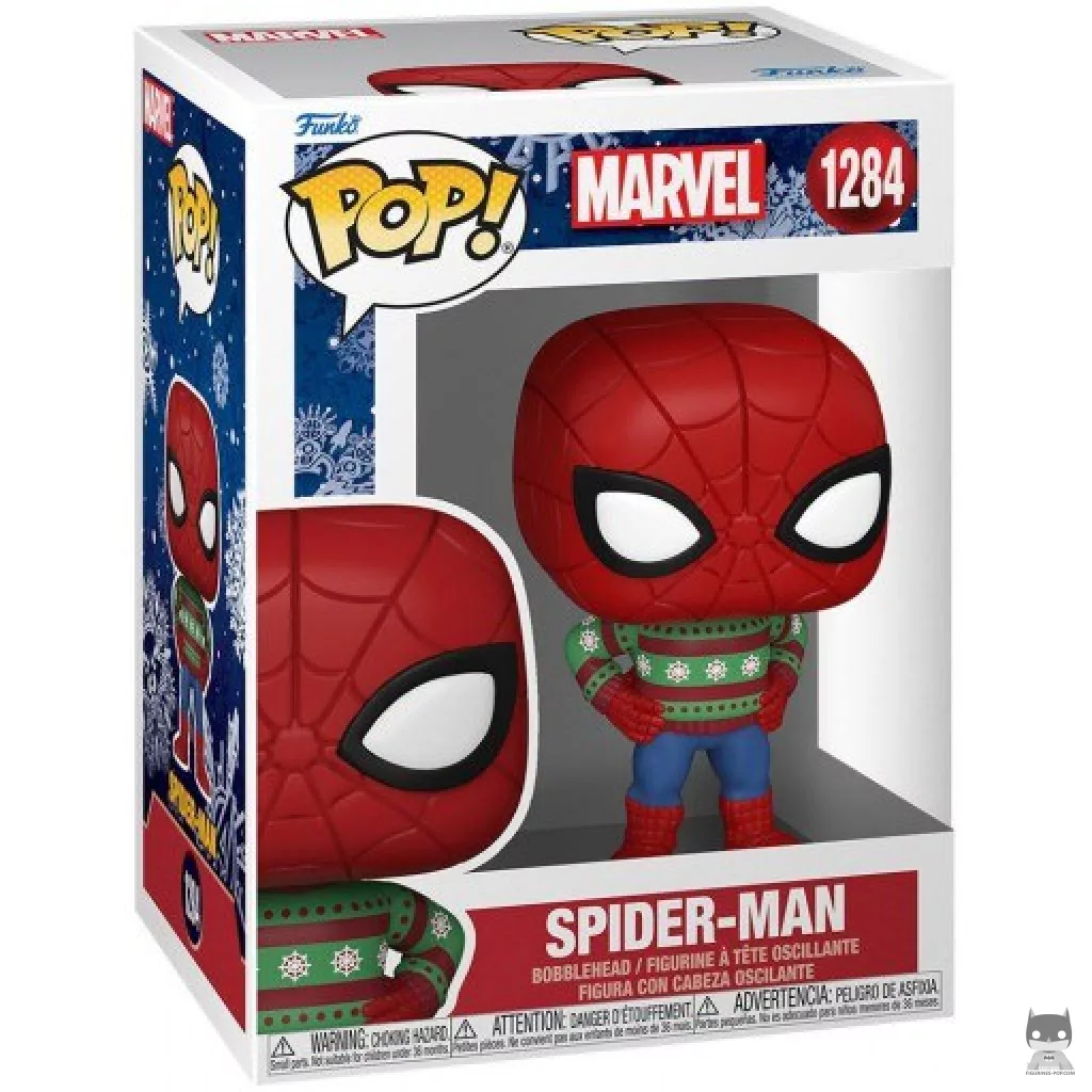 Spider-Man (Holiday) Funko Pop! figure in its box