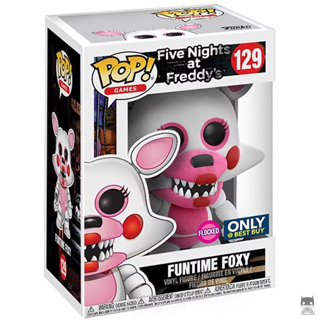 Foxy (Flocked) Funko Pop! figure in its box
