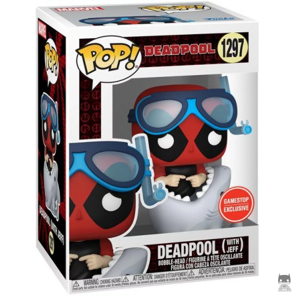 Deadpool with Jeff Funko Pop! figure in its box