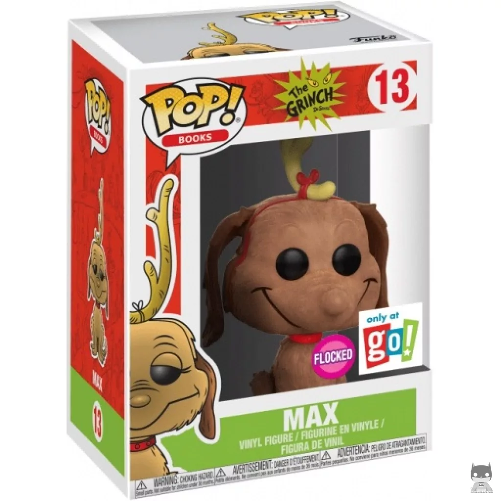 Max the Dog (Flocked) Funko Pop! figure in its box