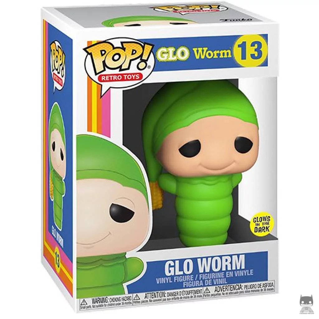 Glo Worm Funko Pop! figure in its box