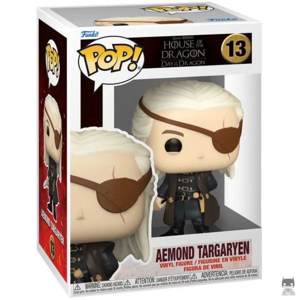 Aemond Targaryen Funko Pop! figure in its box