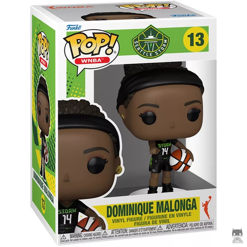 Dominique Malonga Funko Pop! figure in its box