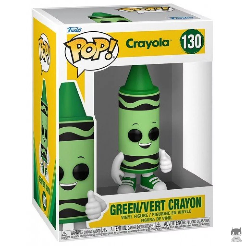 Green Crayon Funko Pop! figure in its box