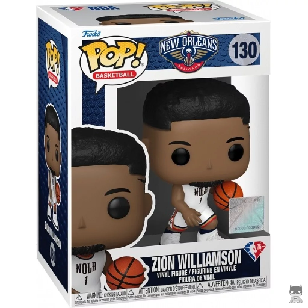 Zion Williamson Funko Pop! figure in its box