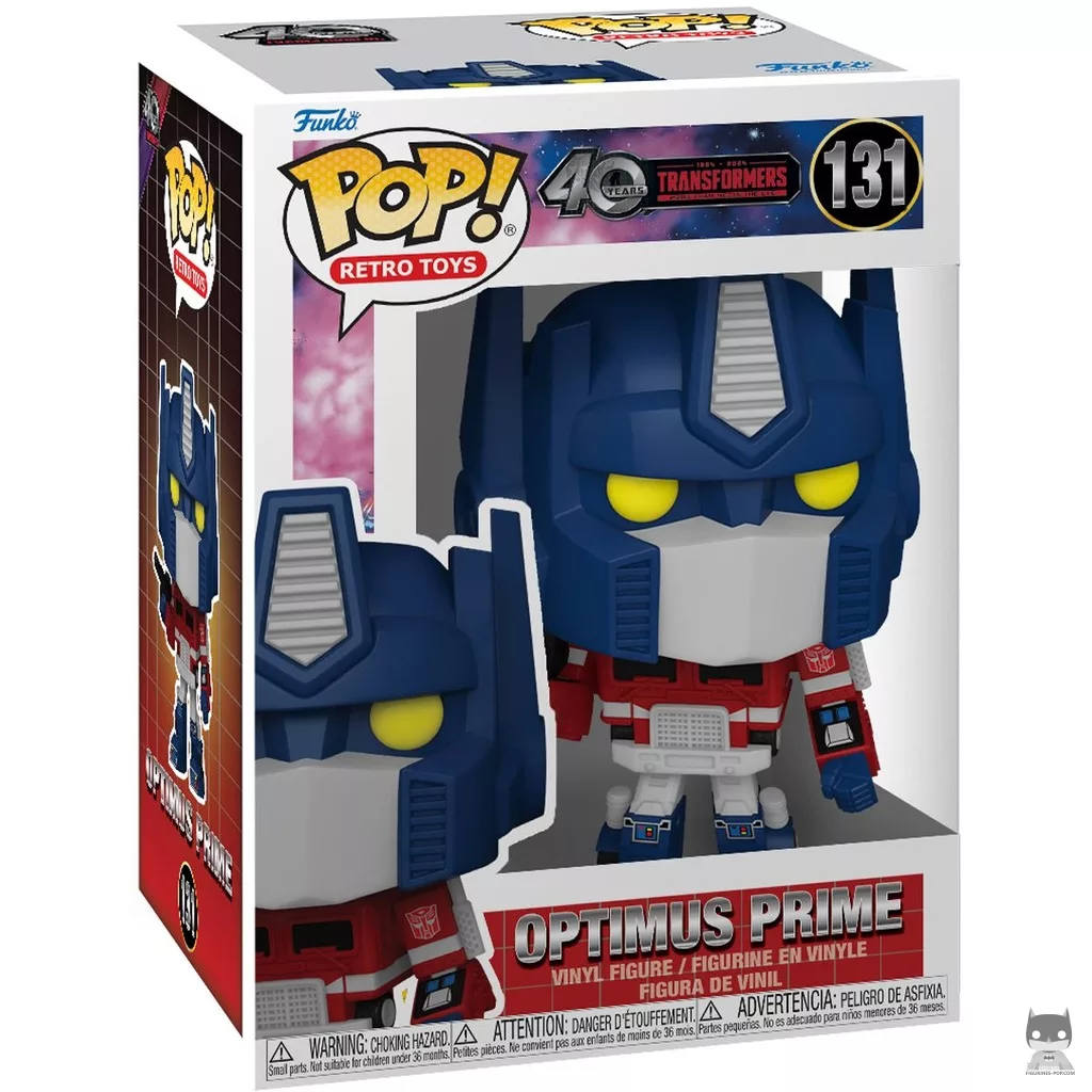 Optimus Prime Funko Pop! figure in its box