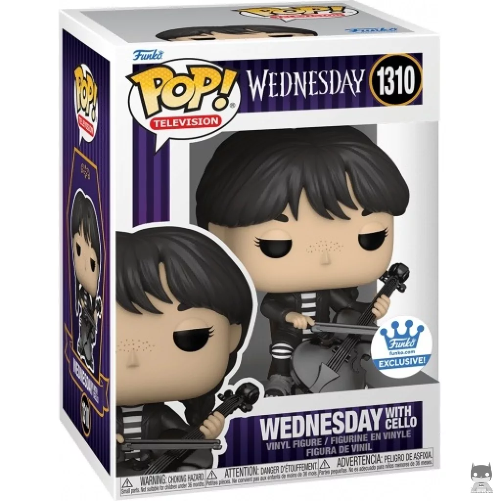 Wednesday with Cello Funko Pop! figure in its box