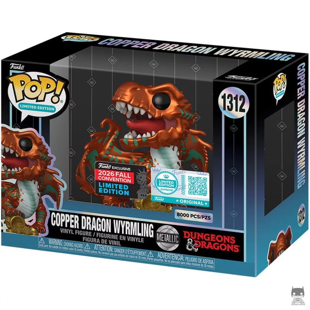 Copper Dragon Wyrmling Funko Pop! figure in its box