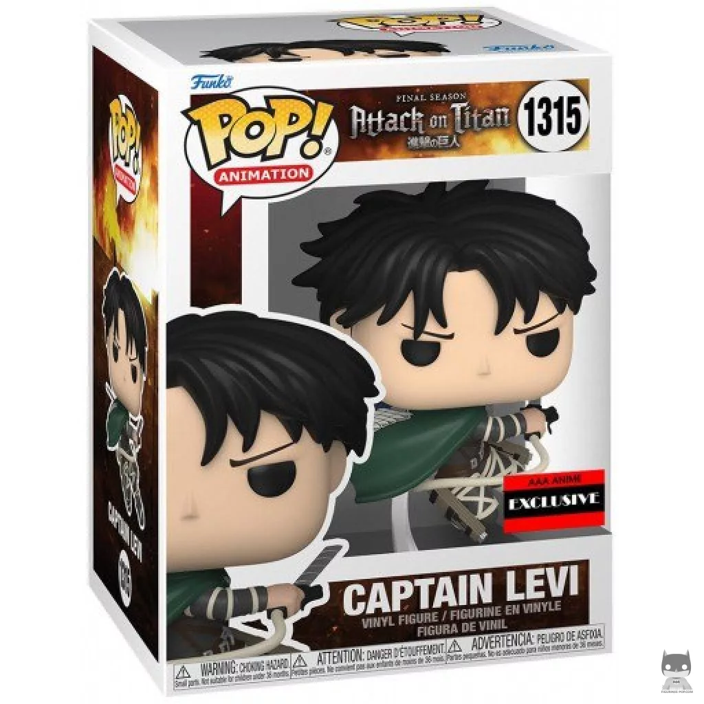 Captain Levi Funko Pop! figure in its box