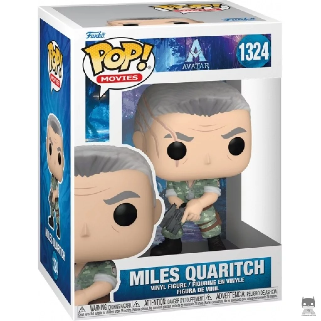 Miles Quaritch Funko Pop! figure in its box