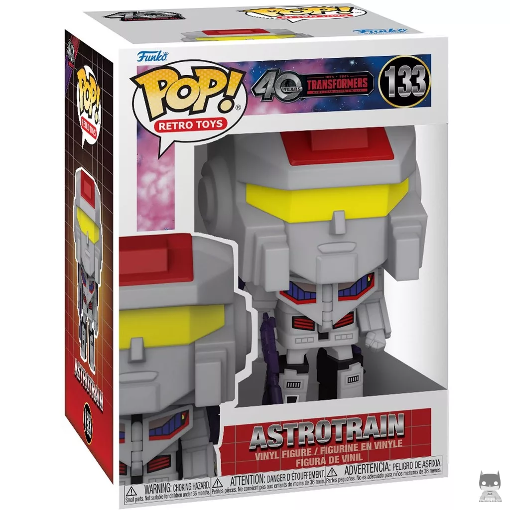 Astrotrain Funko Pop! figure in its box