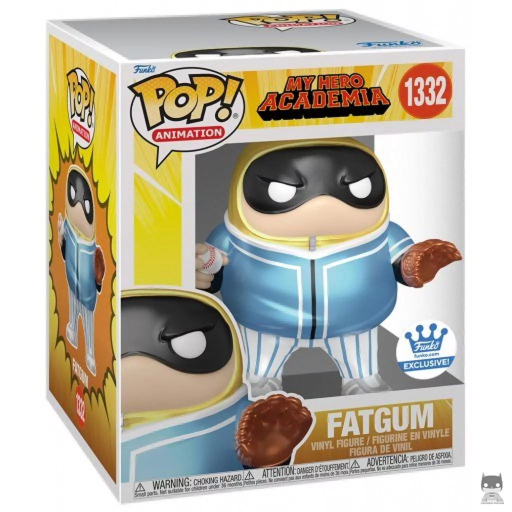Fat Gum (Hero League Baseball) (Supersized & Metallic) Funko Pop! figure in its box