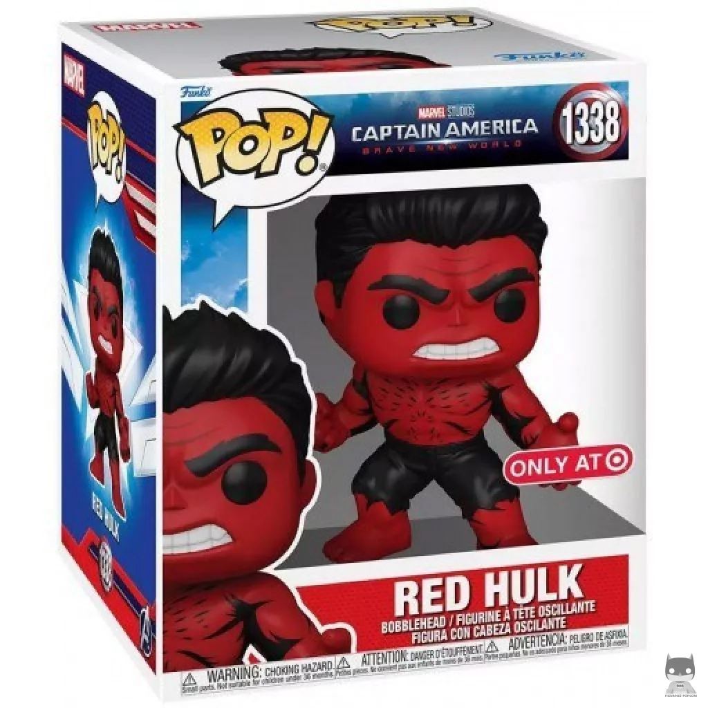 Red Hulk (SuperSized) Funko Pop! figure in its box