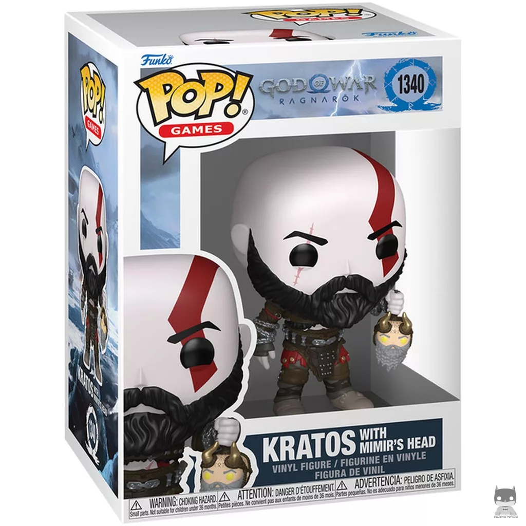Kratos with Mimir's Head Funko Pop! figure in its box