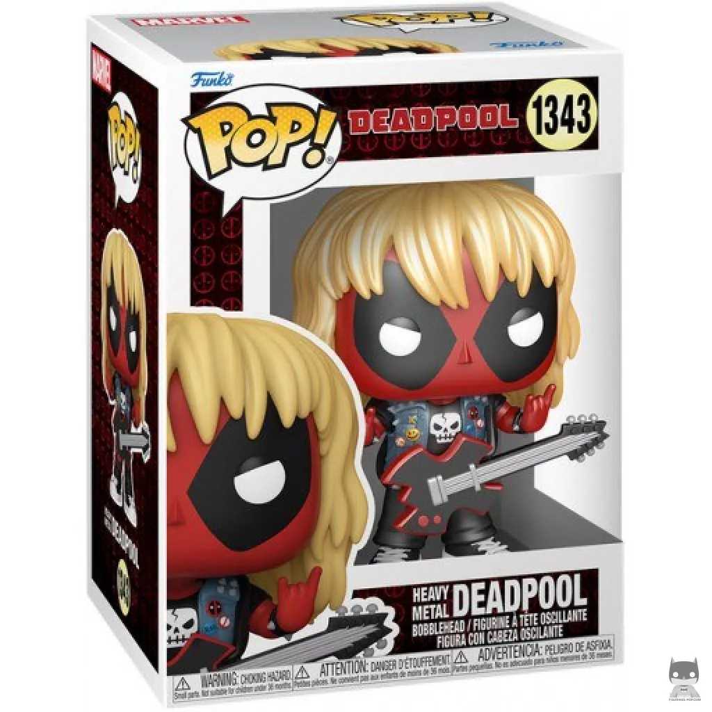 Heavy Metal Deadpool (Metallic) Funko Pop! figure in its box