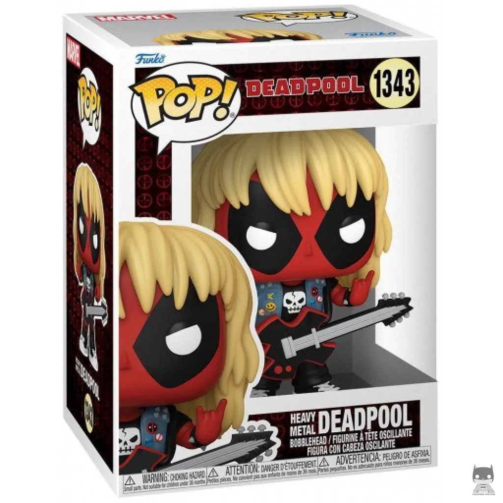 Heavy Metal Deadpool Funko Pop! figure in its box