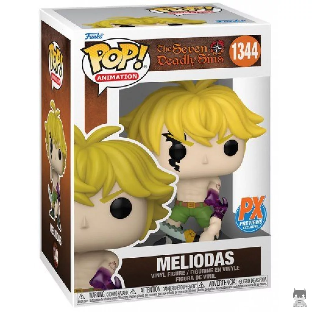 Meliodas Demon Mode Funko Pop! figure in its box