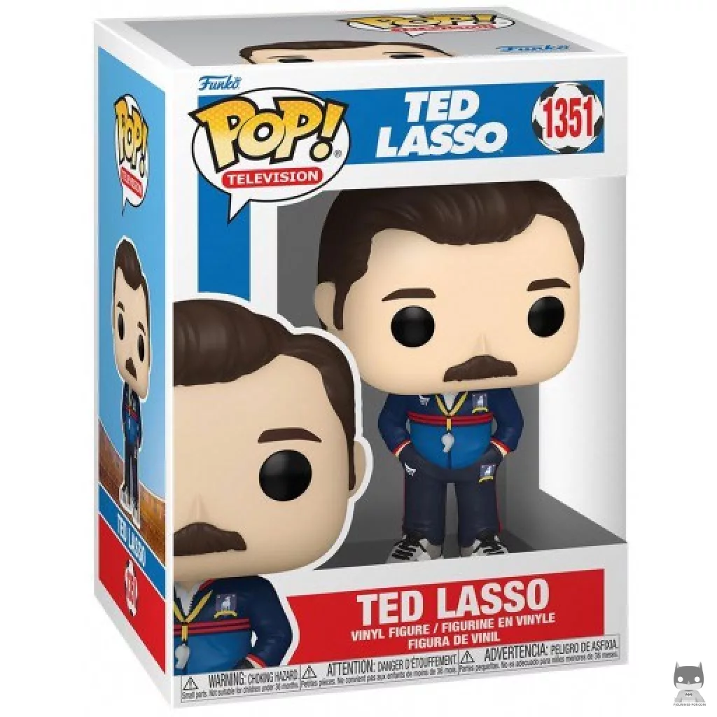 Ted Lasso Funko Pop! figure in its box