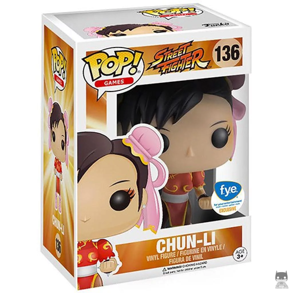 Chun-Li (Red) Funko Pop! figure in its box