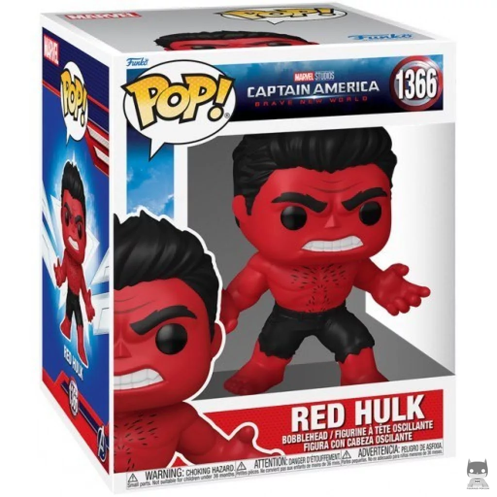 Red Hulk (SuperSized) Funko Pop! figure in its box