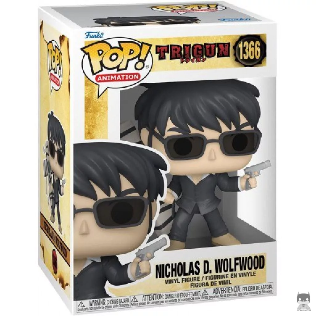 Nicholas D. Wolfwood Funko Pop! figure in its box