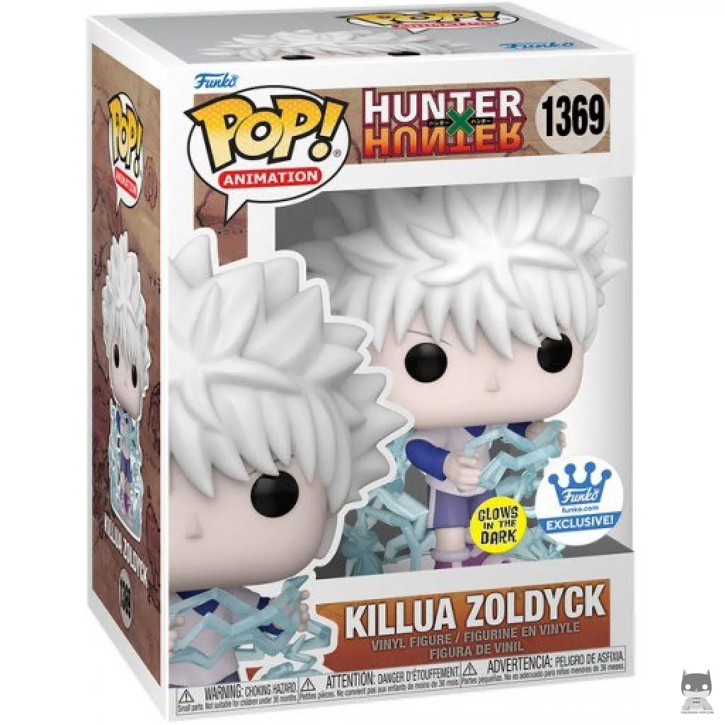 Killua Zoldyck (Glow in the Dark) Funko Pop! figure in its box