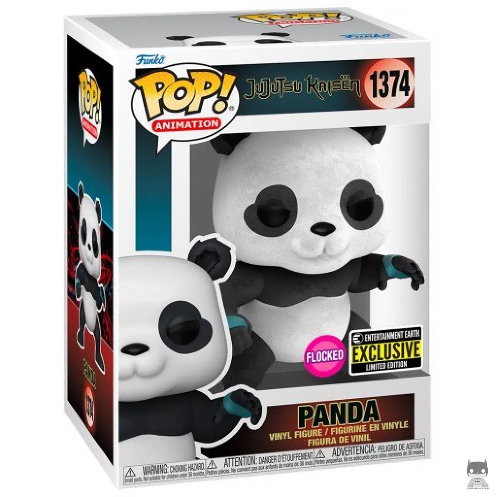 Panda (Flocked) Funko Pop! figure in its box