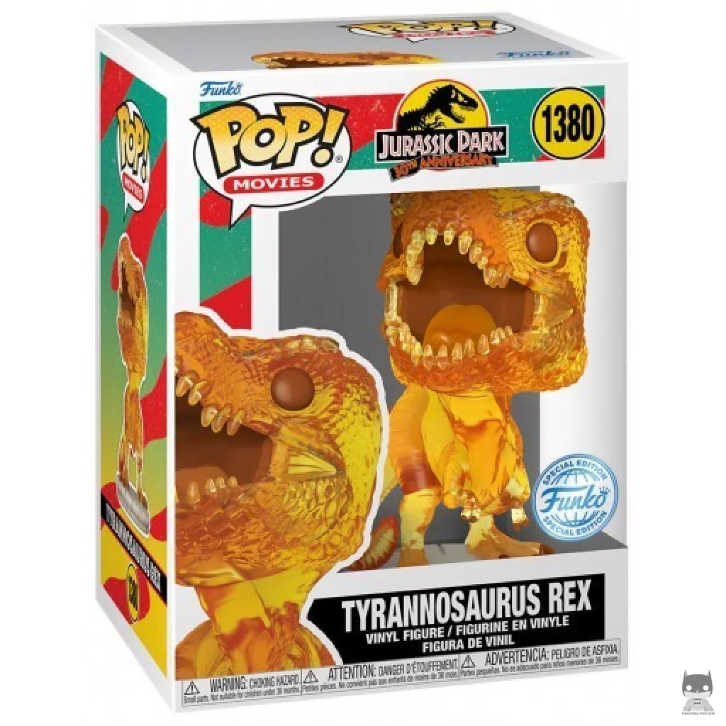 Tyrannosaurus Rex (Amber) Funko Pop! figure in its box