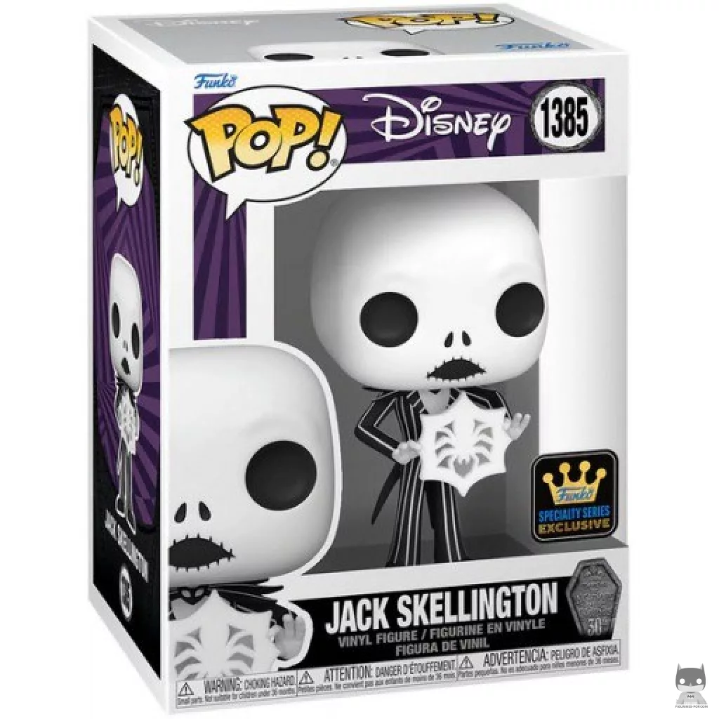 Jack Skellington with Snoflake Funko Pop! figure in its box